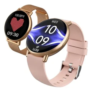 Relógio Smartwatch Forestory Inteligente Redondo Bluetooth Ip68 À Prova D'água Notificações Chamadas Saúde Monitoramento