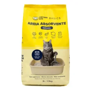 Areia Sanitária Gatos Neutra 1,5Kg Mercado Livre Basics