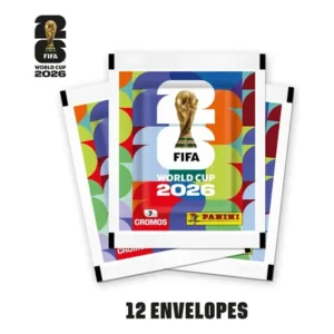 Copa do Mundo da Fifa 2026™ Kit com 12 envelopes de figurinhas Fifa World Cup 2026™ - Panini - Capa Mole