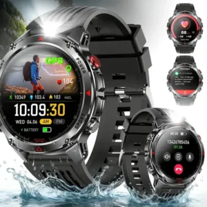 Relógio Inteligente Smartwatch GPS Autônomo À prova d'água 3ATM NOVANTE Masculino Feminino Esportivo Digital 530mAh Pret