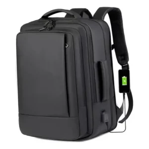 Mochila jiesipote-9242 À Prova D'água Reforçada Expansível Cor Preto