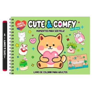 Cute & Comfy Super Special Edição 2 - Livro de Colorir Adulto - Espiral com Caneta
