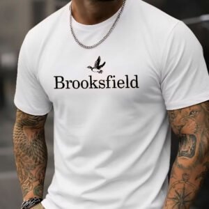 Camiseta Masculina 100% Algodão Estampada Brooksfield Gola Redonda Tecido Premium Envio Imediato