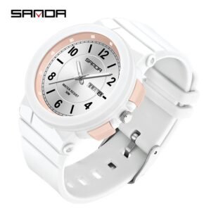 Sanda Impermeável Relógio Casual Moda Estudantil Esportivo De Luxo Feminino 6097-1