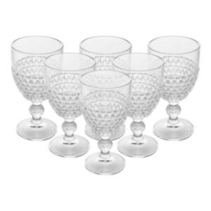 Jogo 6 Taças de Água de Cristal Ecológico Coração 330ml Wolff